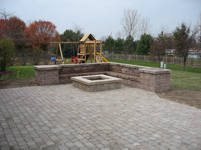 The paver used here is called Bergerac 4pc. Bob's Grading does pavers of any size or shape. - Bob's Grading Muskego